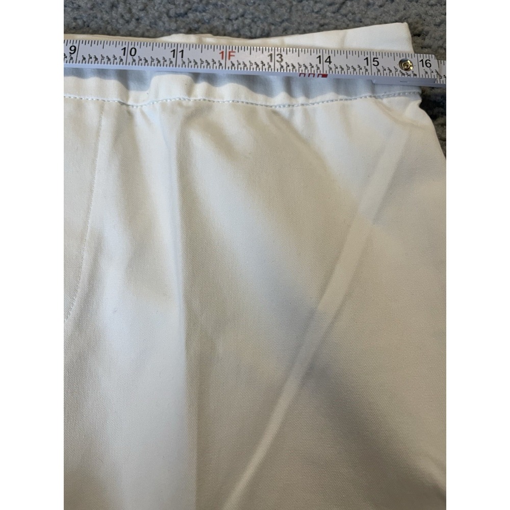ISAAC MIZRAHI Tapered Leg Womens Pants 12 Embroidered Lace Ankle Pull On City - Picture 5 of 11